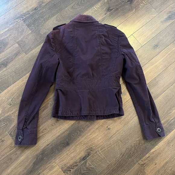 LOFT Deep Purple Utility Jacket - Picture 2 of 4
